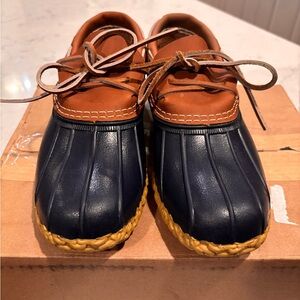 LL bean bean boot rubber moccasin womens size 9